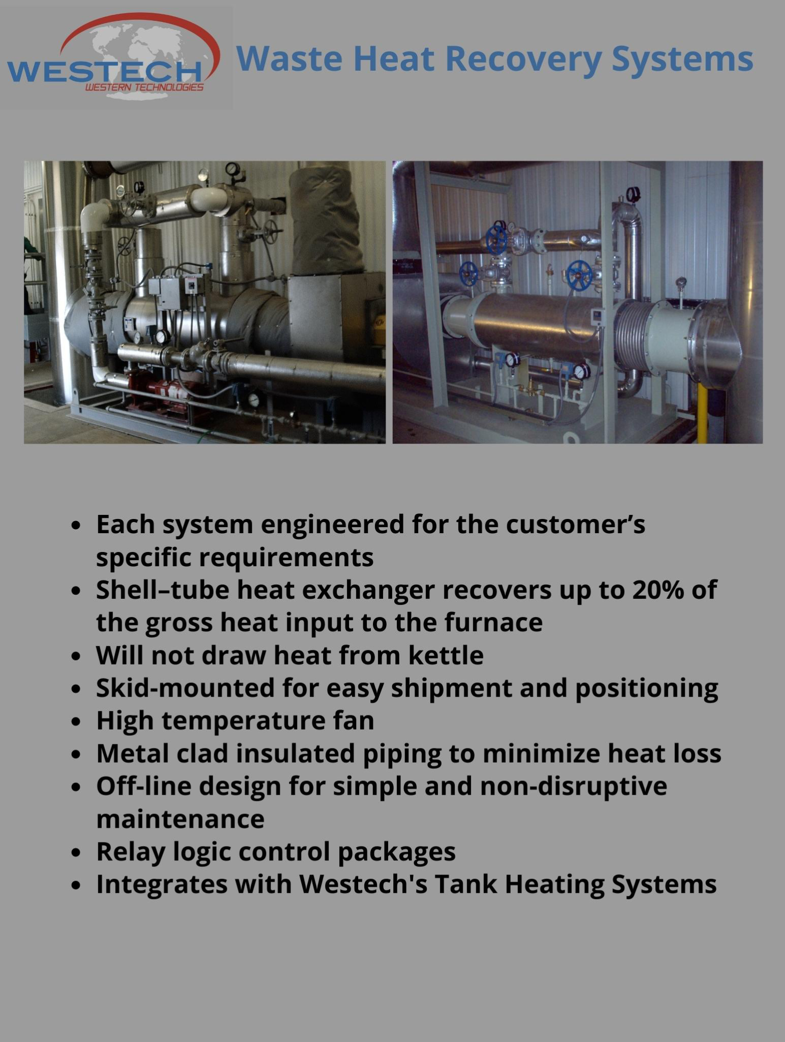 Waste Heat Recovery Systems Western Technologies